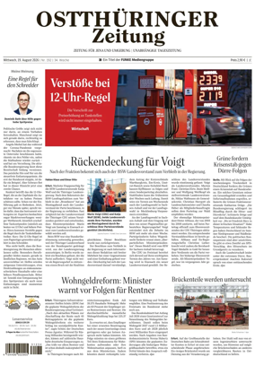 Cover of Ostthuringer Zeitung (Jena)