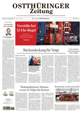 Cover of Ostthuringer Zeitung (Posneck)