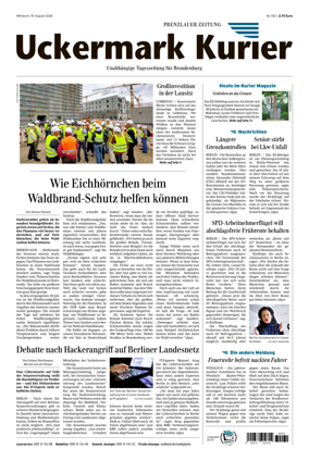 Cover of Prenzlauer Zeitung