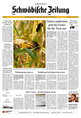 Cover of Schwabische Zeitung (Alb-Donau)
