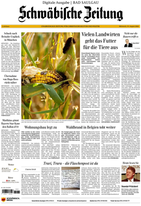 Cover of Schwabische Zeitung (Bad Saulgau)