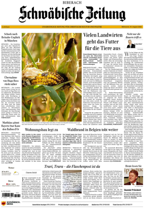 Cover of Schwabische Zeitung (Biberach)
