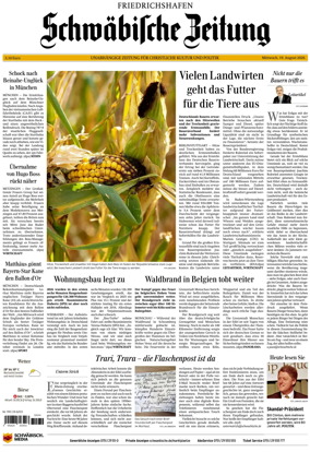 Cover of Schwabische Zeitung (Friedrichshafen)