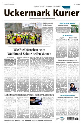Cover of Templiner Zeitung