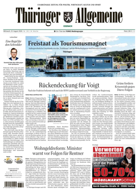 Cover of Thuringer Allgemeine (Eisenach)