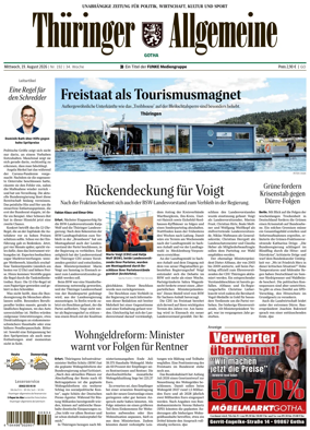Cover of Thuringer Allgemeine (Gotha)
