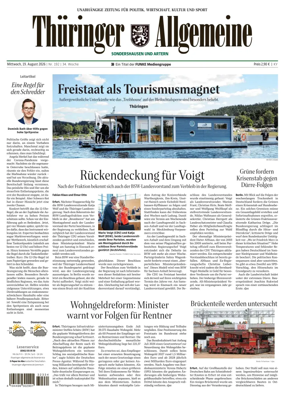 Cover of Thuringer Allgemeine (Sonderhausen und Artern)