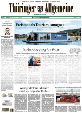 Cover of Thuringer Allgemeine (Weimar)