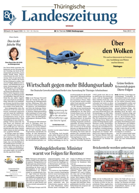 Cover of Thuringische Landeszeitung (Weimar)