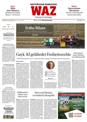 Cover of Westdeutsche Allgemeine Zeitung (Hattingen)