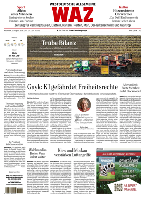 Cover of Westdeutsche Allgemeine Zeitung (Recklinghausen)