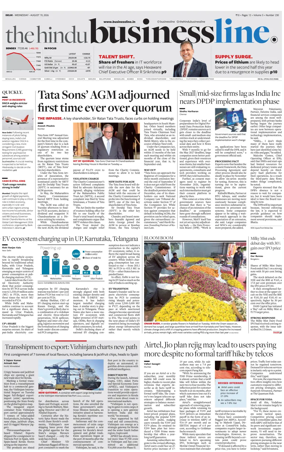 Cover of BusinessLine (Delhi)