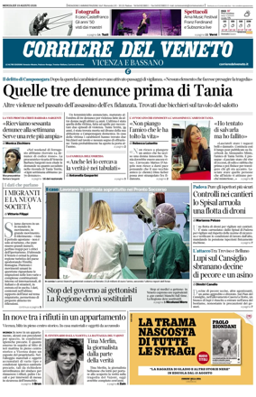 Cover of Corriere del Veneto (Vicenza e Bassano)