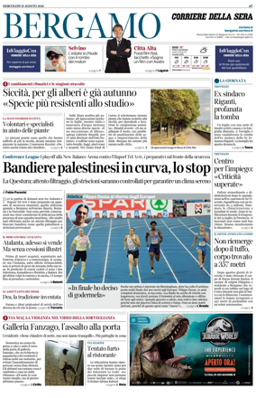 Cover of Corriere della Sera (Bergamo)