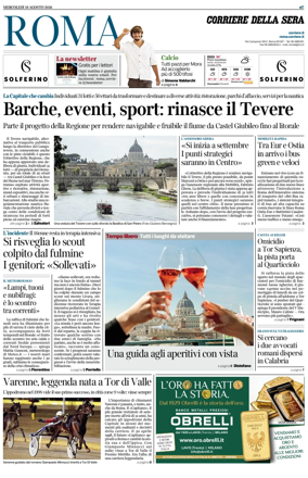 Cover of Corriere della Sera (Roma)