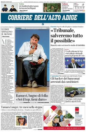 Cover of Corriere dell'Alto Adige
