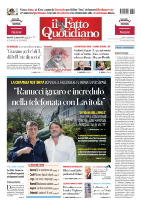 Cover of Il Fatto Quotidiano