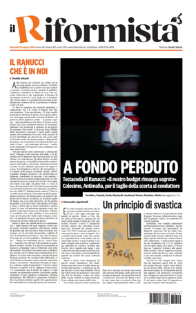 Cover of Il Riformista (Italy)