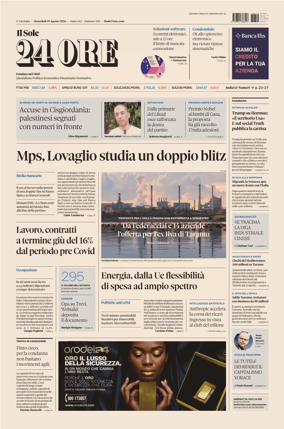 Cover of Il Sole 24 Ore