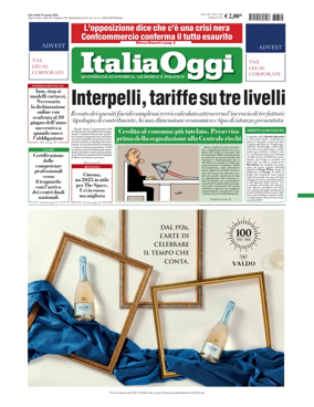 Cover of ItaliaOggi