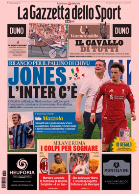 Cover of La Gazzetta dello Sport