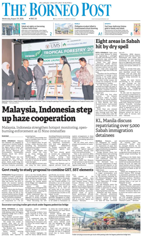 Cover of The Borneo Post (Sabah)