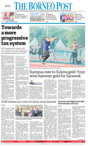 Cover of The Borneo Post (Sarawak)