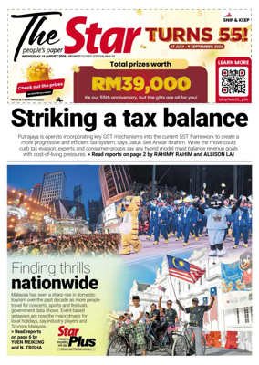 Cover of The Star Malaysia