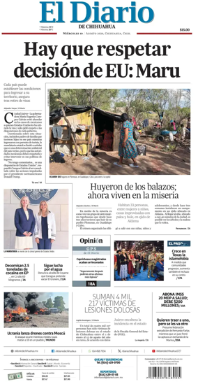 Cover of El Diario de Chihuahua