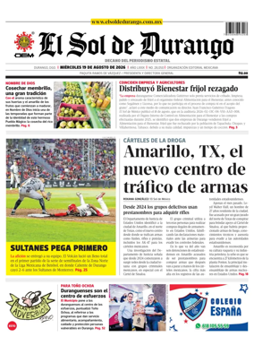 Cover of El Sol de Durango