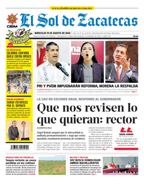 Cover of El Sol de Zacatecas