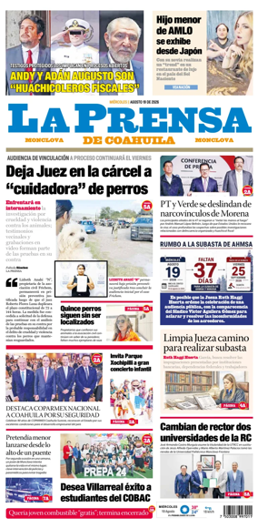 Cover of La Prensa de Coahuila