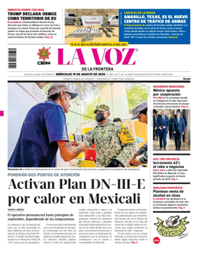 Cover of La Voz de la Frontera