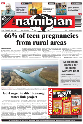 Cover of The Namibian