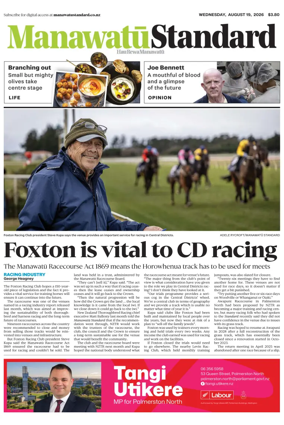 Cover of Manawatu Standard