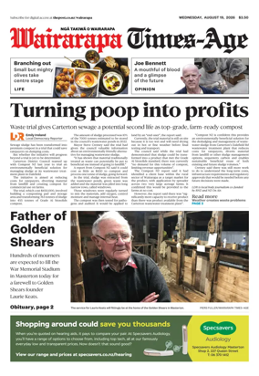 Cover of Wairarapa Times-Age (NZ)