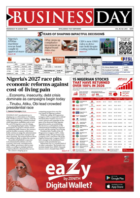 Cover of Business Day (Nigeria)
