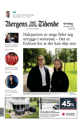 Cover of Bergens Tidende