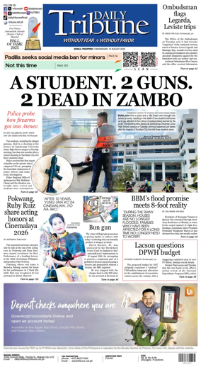 Cover of Daily Tribune (Philippines)