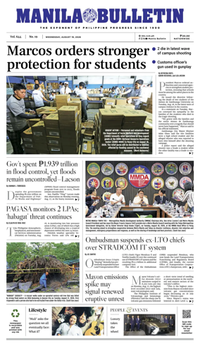 Cover of Manila Bulletin