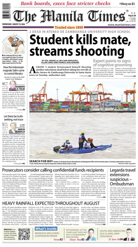 Cover of The Manila Times