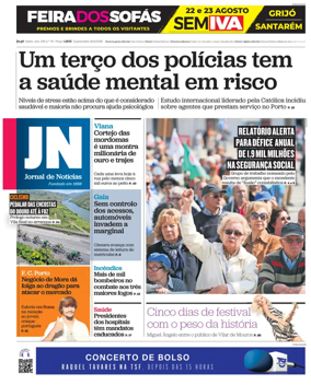 Cover of Jornal de Noticias