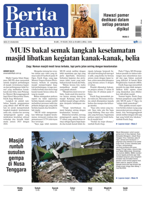 Cover of Berita Harian