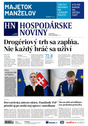 Cover of Hospodarske noviny