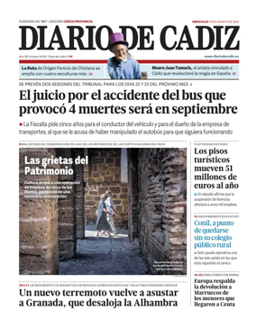 Cover of Diario de Cadiz