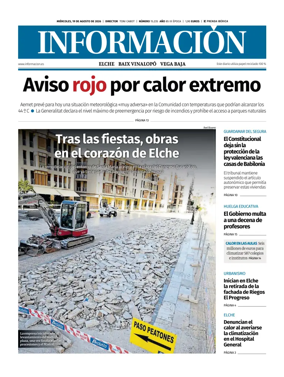 Cover of Diario Informacion (Elche y Vega Baja)