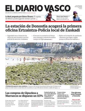 Cover of Diario Vasco (Capital)