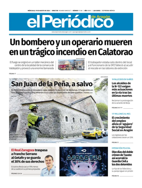 Cover of El Periodico Aragon