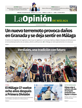 Cover of La Opinion de Malaga