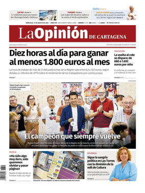 Cover of La Opinion de Murcia (Cartagena)